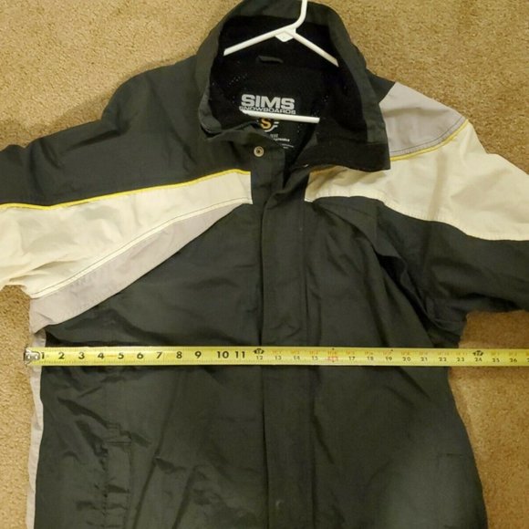 Sims Snowboard Jacket Men's Sz XL Navy/White VTG - Picture 5 of 10